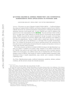 Quantile Graphical Models: Prediction and Conditional Independence with
  Applications to Systemic Risk