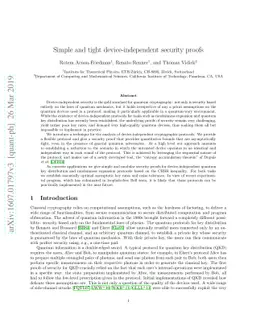 Simple and tight device-independent security proofs