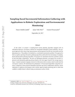 Sampling-based Incremental Information Gathering with Applications to
  Robotic Exploration and Environmental Monitoring
