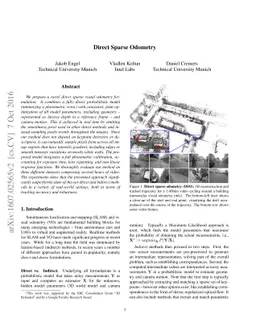 Direct Sparse Odometry