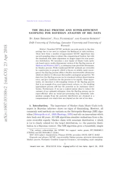 The Zig-Zag Process and Super-Efficient Sampling for Bayesian Analysis
  of Big Data