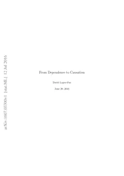 From Dependence to Causation