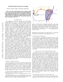 A Hybrid Dynamical Extension of Averaging