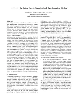 VisiSploit: An Optical Covert-Channel to Leak Data through an Air-Gap