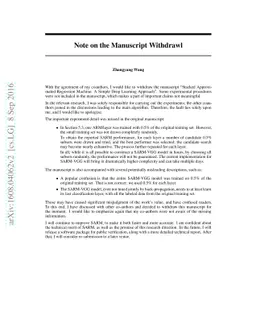 Stacked Approximated Regression Machine: A Simple Deep Learning Approach