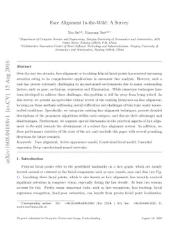 Face Alignment In-the-Wild: A Survey