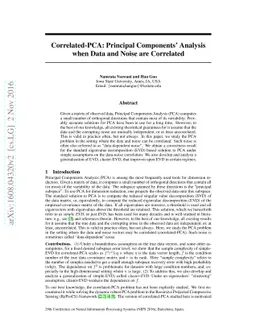 Correlated-PCA: Principal Components' Analysis when Data and Noise are
  Correlated
