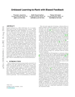 Unbiased Learning-to-Rank with Biased Feedback