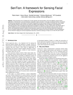 SenTion: A framework for Sensing Facial Expressions