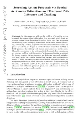 Searching Action Proposals via Spatial Actionness Estimation and
  Temporal Path Inference and Tracking