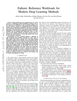 Fathom: Reference Workloads for Modern Deep Learning Methods