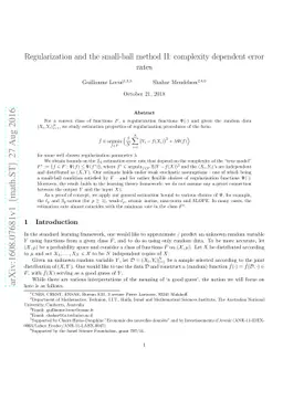 Regularization and the small-ball method II: complexity dependent error
  rates
