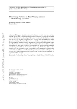 Discovering Patterns in Time-Varying Graphs: A Triclustering Approach