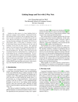 Linking Image and Text with 2-Way Nets