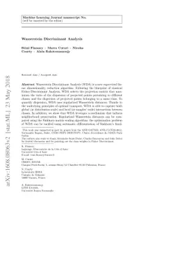 Wasserstein Discriminant Analysis