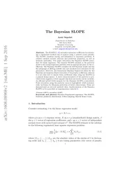 The Bayesian SLOPE