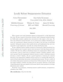Locally Robust Semiparametric Estimation