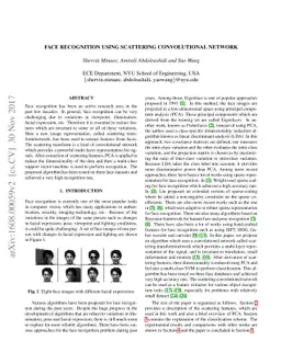 Face Recognition Using Scattering Convolutional Network