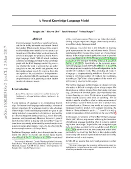 A Neural Knowledge Language Model