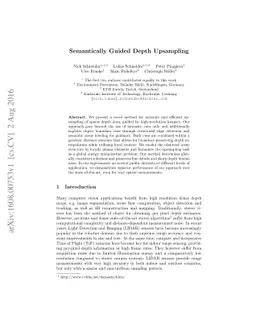 Semantically Guided Depth Upsampling