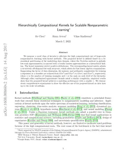 Hierarchically Compositional Kernels for Scalable Nonparametric Learning