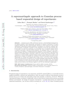 A supermartingale approach to Gaussian process based sequential design
  of experiments