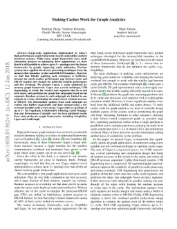 Making Caches Work for Graph Analytics