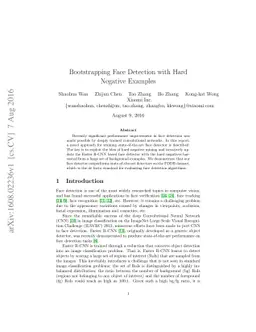 Bootstrapping Face Detection with Hard Negative Examples