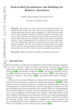 End-to-End Localization and Ranking for Relative Attributes