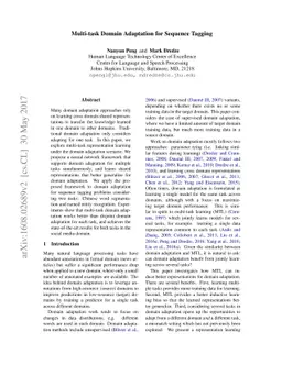 Multi-task Domain Adaptation for Sequence Tagging