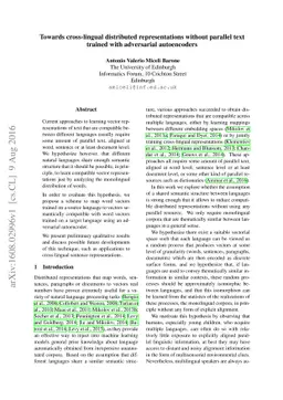 Towards cross-lingual distributed representations without parallel text
  trained with adversarial autoencoders