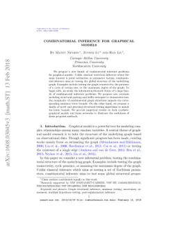 Combinatorial Inference for Graphical Models
