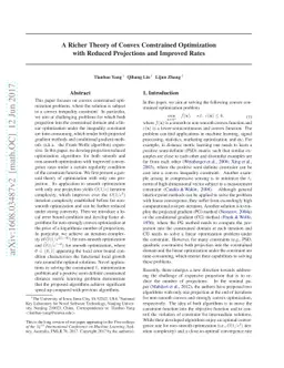 A Richer Theory of Convex Constrained Optimization with Reduced
  Projections and Improved Rates