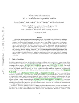 Gray-box inference for structured Gaussian process models