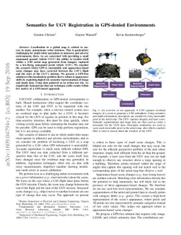 Semantics for UGV Registration in GPS-denied Environments