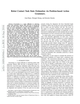 Robot Contact Task State Estimation via Action Grammars