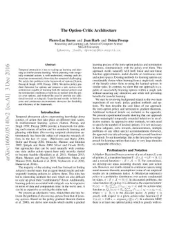 The Option-Critic Architecture