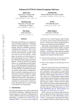 Enhanced LSTM for Natural Language Inference