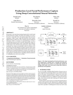 Production-Level Facial Performance Capture Using Deep Convolutional
  Neural Networks