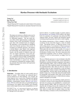 Hawkes Processes with Stochastic Excitations