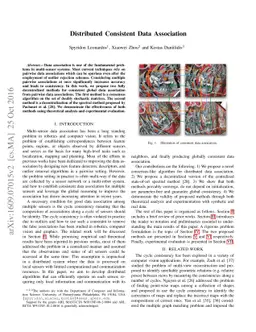 Distributed Consistent Data Association