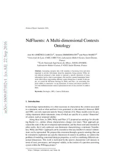 NdFluents: A Multi-dimensional Contexts Ontology