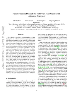 Funnel-Structured Cascade for Multi-View Face Detection with
  Alignment-Awareness