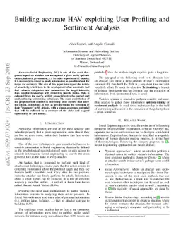 Building accurate HAV exploiting User Profiling and Sentiment Analysis