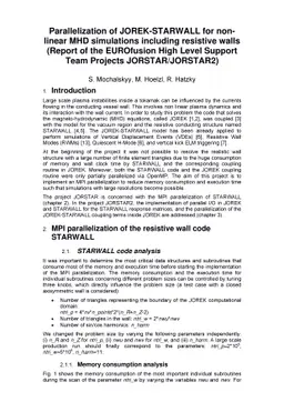 Parallelization of JOREK-STARWALL for non-linear MHD simulations
  including resistive walls (Report of the EUROfusion High Level Support Team
  Projects JORSTAR/JORSTAR2)