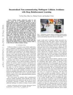 Decentralized Non-communicating Multiagent Collision Avoidance with Deep
  Reinforcement Learning