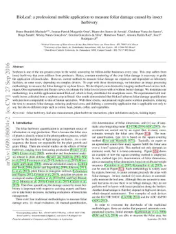 BioLeaf: a professional mobile application to measure foliar damage
  caused by insect herbivory