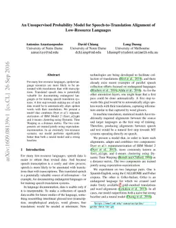 An Unsupervised Probability Model for Speech-to-Translation Alignment of
  Low-Resource Languages