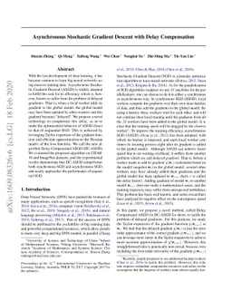 Asynchronous Stochastic Gradient Descent with Delay Compensation