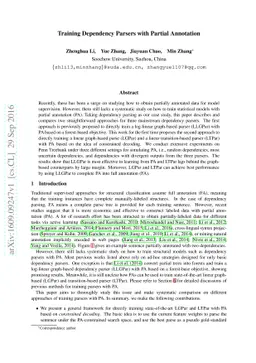 Training Dependency Parsers with Partial Annotation